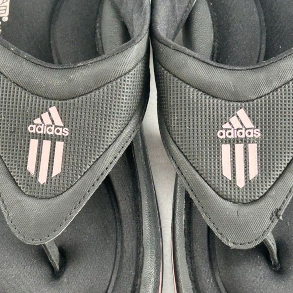 Adidas Adilette Comfort Flip Flops, Fit Foam Comfort Footbed Sz10 Lt Wt Slip On - Picture 5 of 7